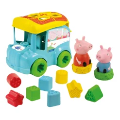 Clementoni Baby - Vormenstoof Peppa Pig Bus, 8dlg.