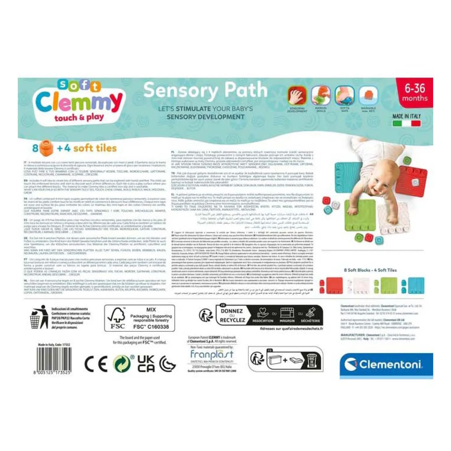 Clementoni Baby Clemmy - Zintuigtegels