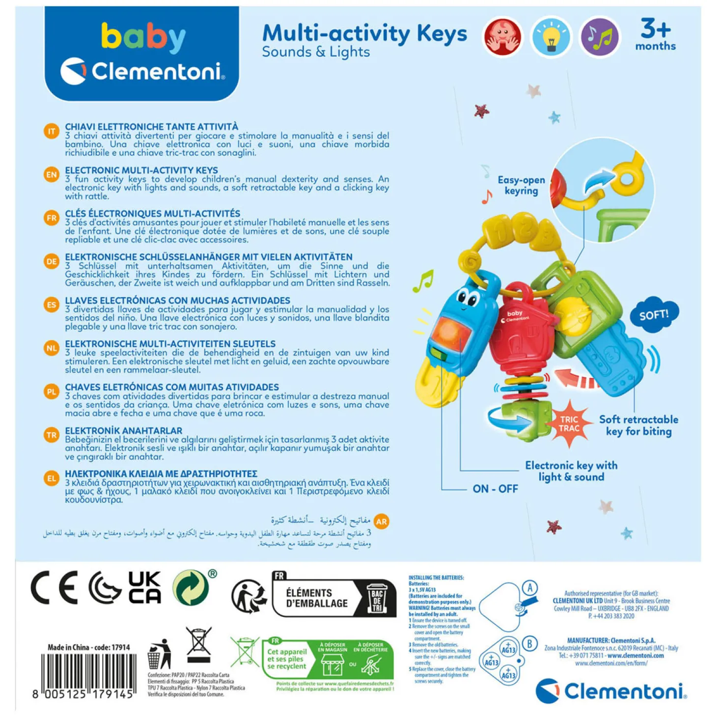 Clementoni Baby Elektronische Sleutels