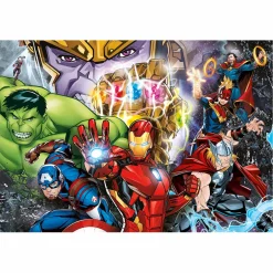 Clementoni Brilliant Puzzel Marvel Superhelden, 104st.