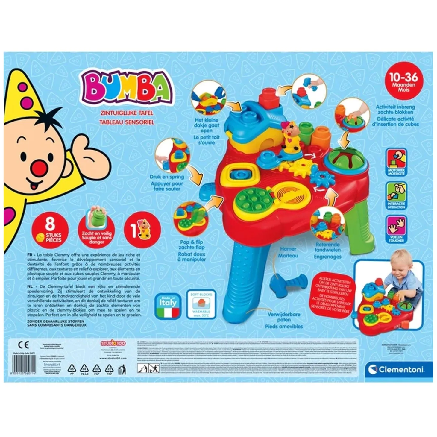 Clementoni Clemmy Sensorische Bumba Tafel