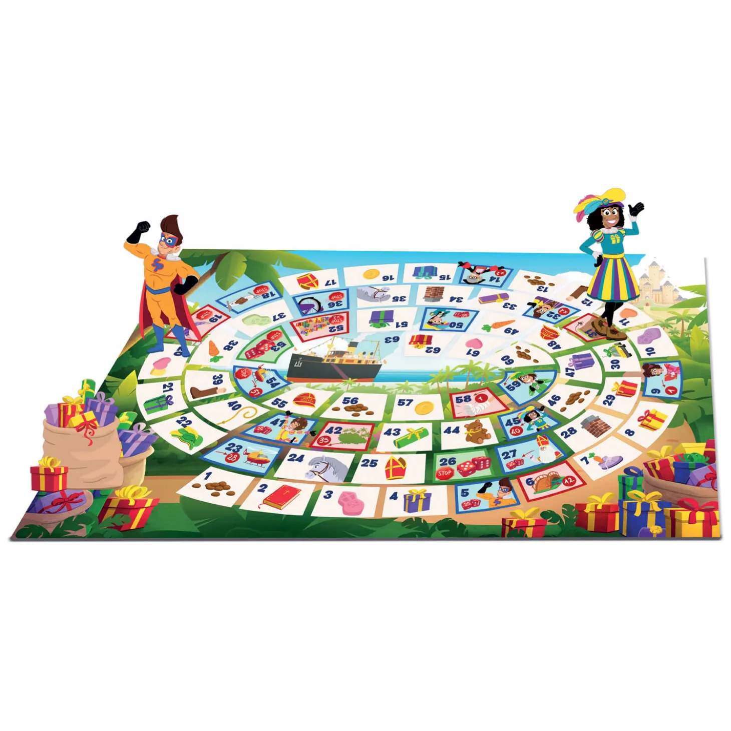 Clementoni Club van Sinterklaas Pietenrace Bordspel