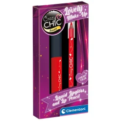 Clementoni Crazy Chic Lipgloss en Lipliner Kersen Rood