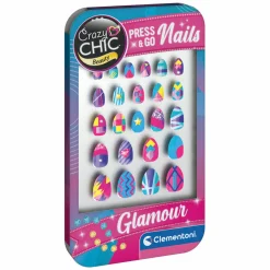 Clementoni Crazy Chic Press & Go Nagels - Glamour