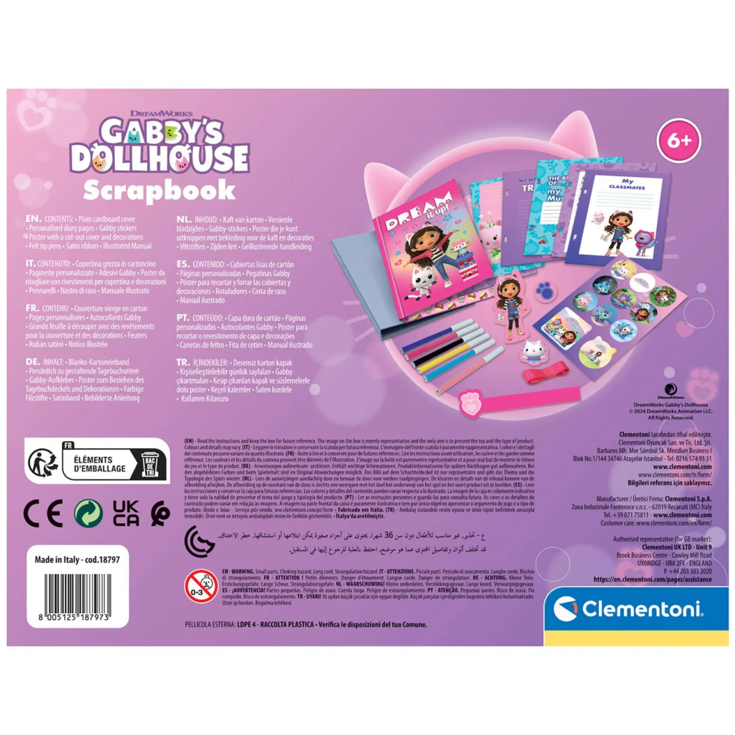 Clementoni Gabby's Poppenhuis Scrapbook Set