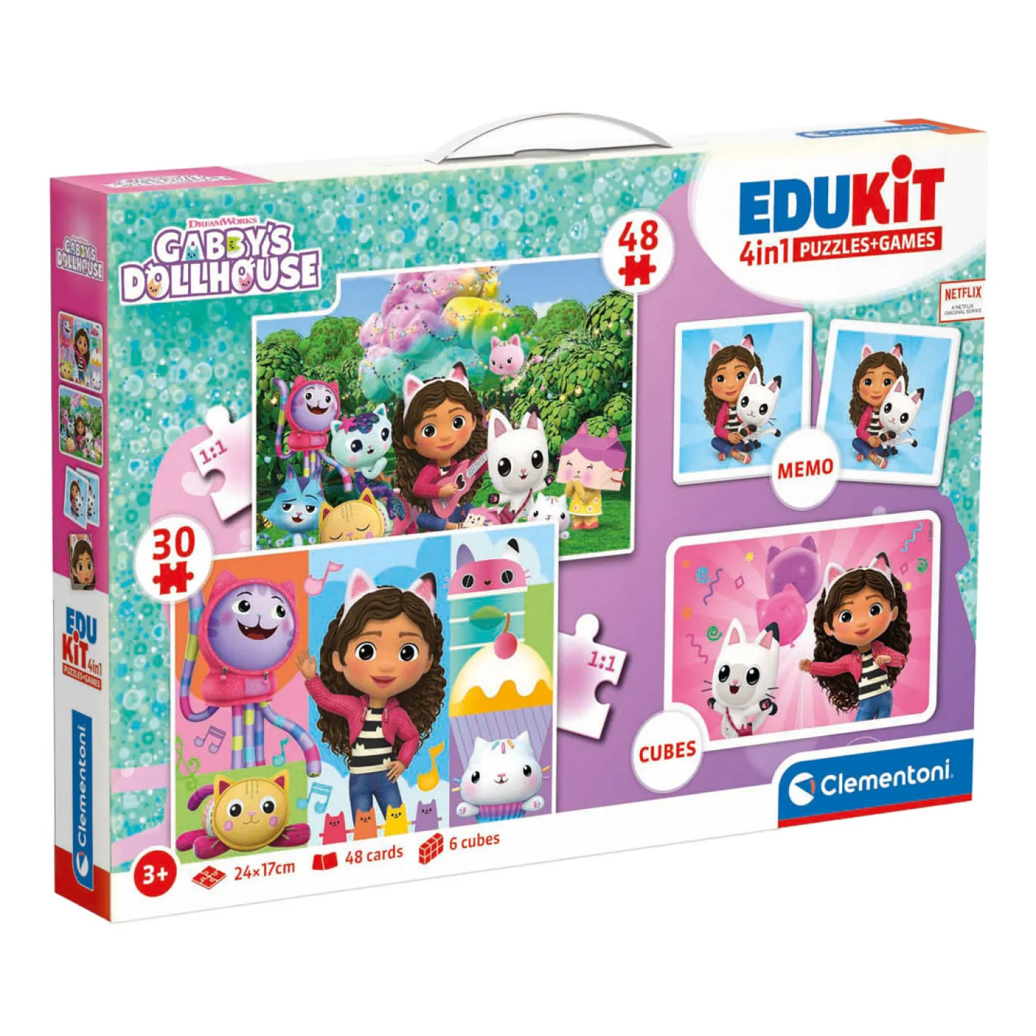 Clementoni Gabby's Poppenhuis Edukit 4in1 Puzzels en Spellen