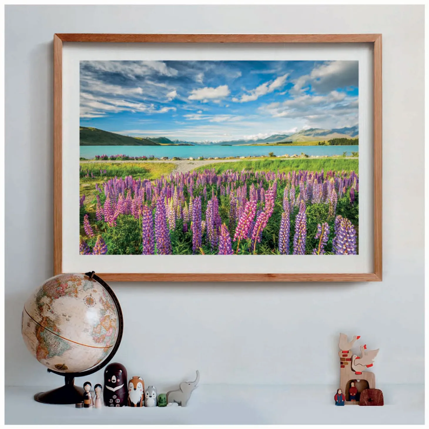 Clementoni Legpuzzel Bloemen bij Lake Tekapo, 1500st.