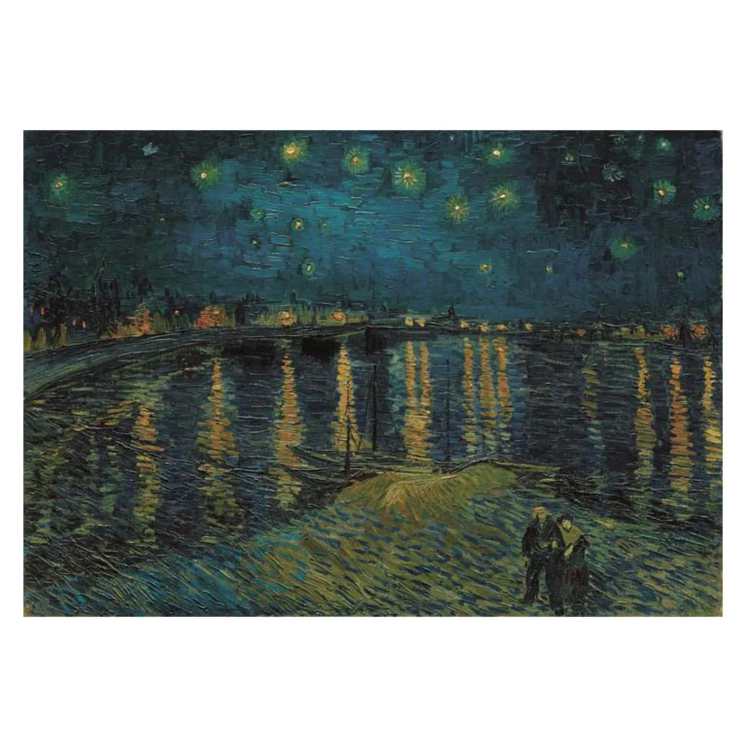 Clementoni Legpuzzel Kunstwerken Sterrennacht boven de Rhône, 1000st.