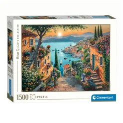 Clementoni Legpuzzel Kunst Trappetje naar De Haven, 1500st.