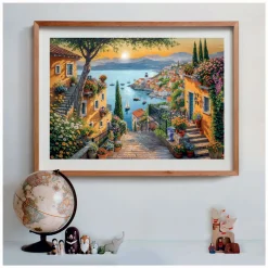 Clementoni Legpuzzel Kunst Trappetje naar De Haven, 1500st.