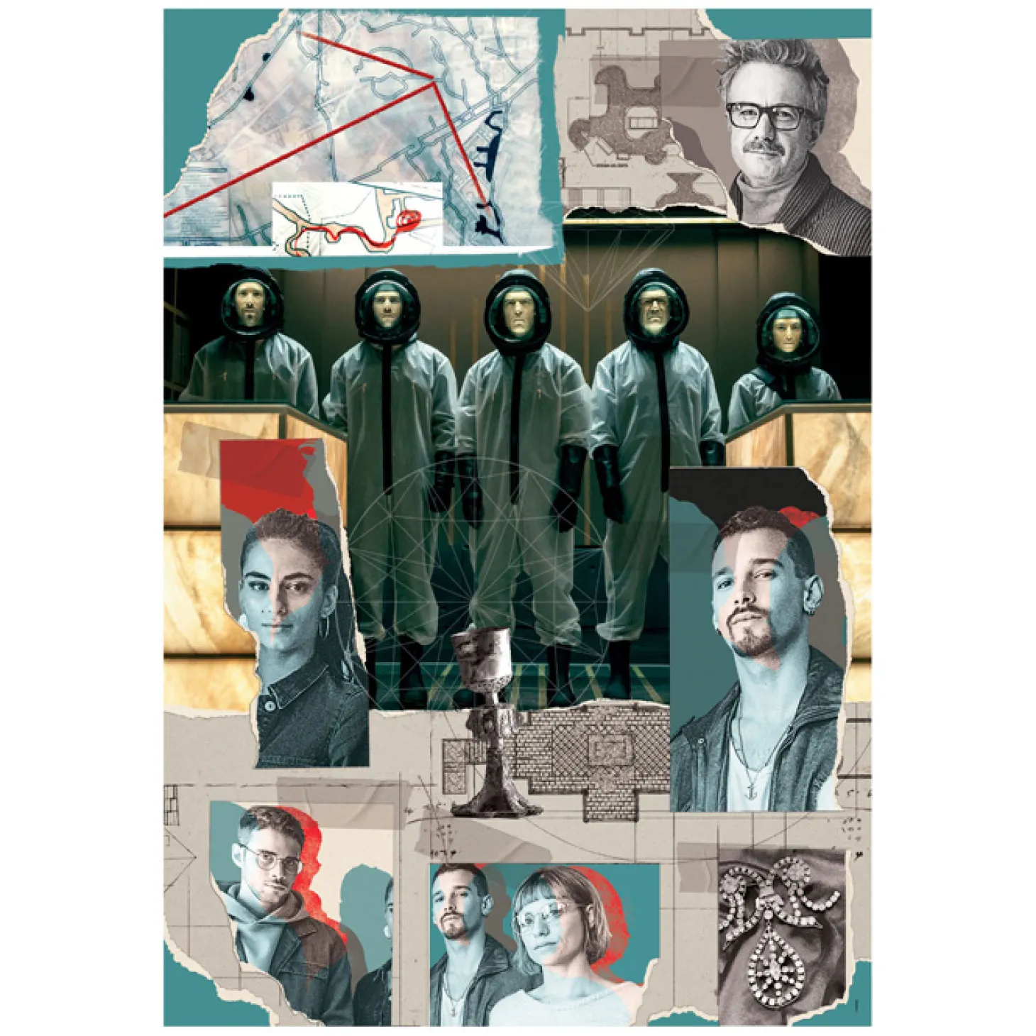 Clementoni Legpuzzel La Casa de Papel, 1000st.