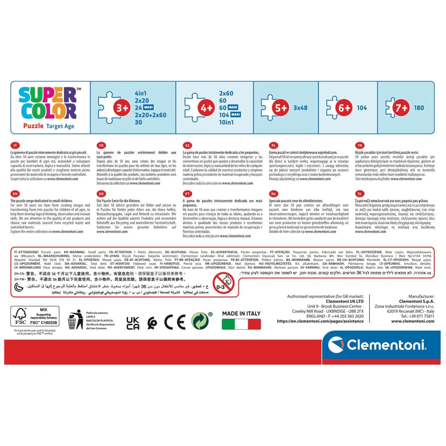 Clementoni Legpuzzel Paw Patrol, 2x60st.