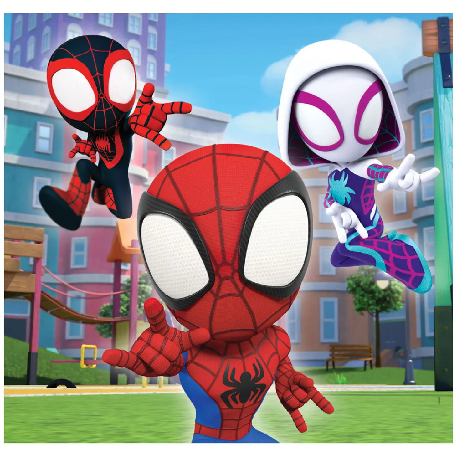 Clementoni Legpuzzel Super Color Vierkant Marvel Spidey and His Friends, 3x48st.