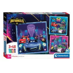 Clementoni Legpuzzel Super Color Vierkant Batwheels, 3x48st.