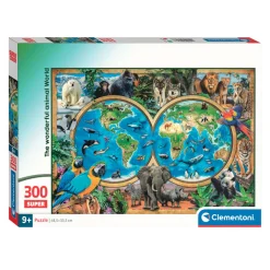 Clementoni Legpuzzel Super Color The Wonderful Animal World, 300st.