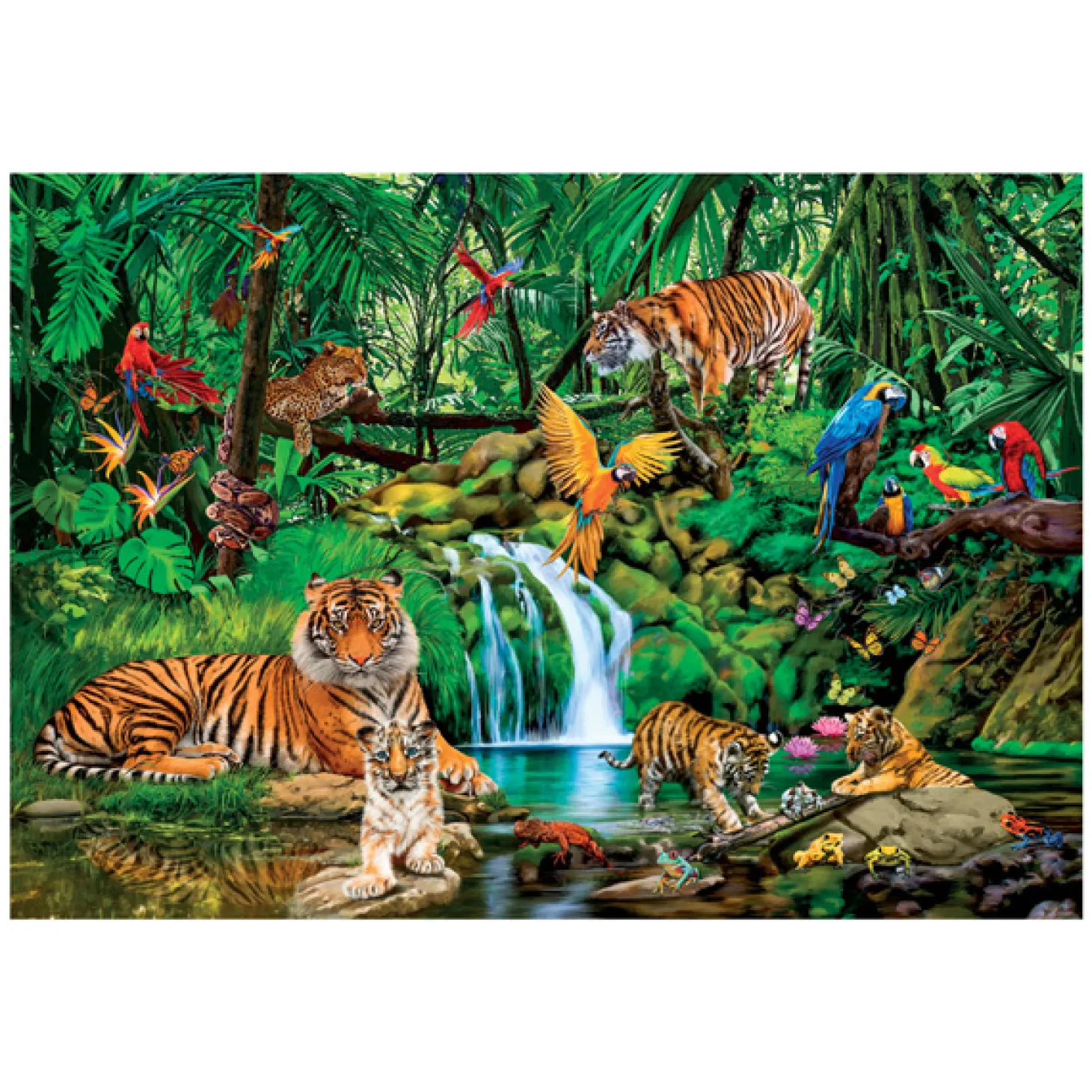 Clementoni Legpuzzel Super Color The Jungle Retreat, 300st.