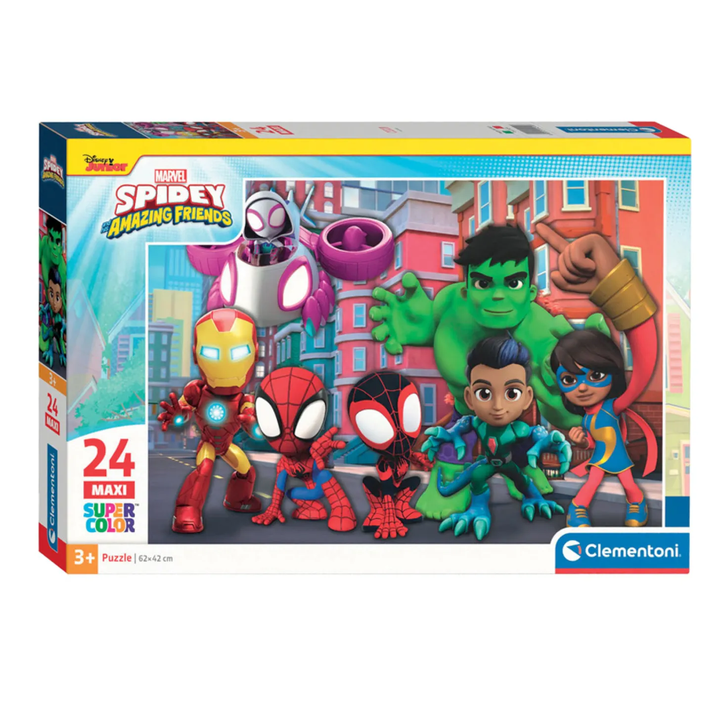 Clementoni Legpuzzel Super Color Maxi Spidey, 24st.
