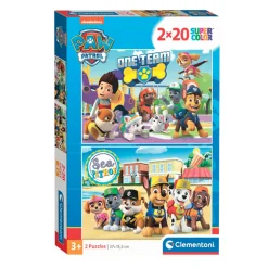 Clementoni Legpuzzel Super Color PAW Patrol, 2x20st.