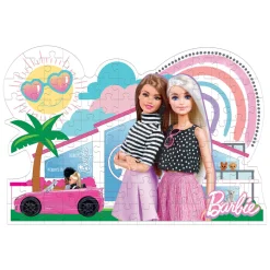 Clementoni Legpuzzel Super Color - Barbie Roze Auto, 104st.
