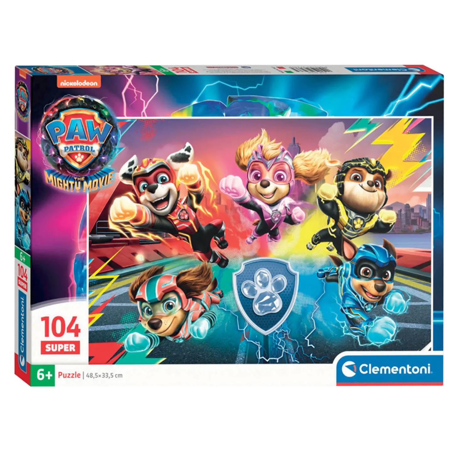 Clementoni Legpuzzel Super Color PAW Patrol The Mighty Movie, 104st.