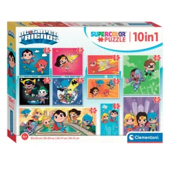 Clementoni Legpuzzel Super Color 10in1 DC Comics