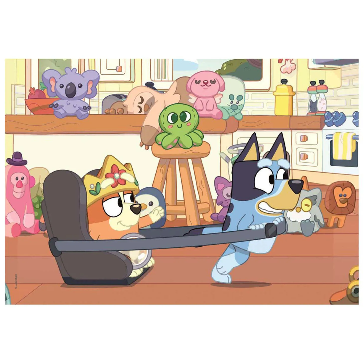 Clementoni Legpuzzel Super Color Bluey, 2x60st.