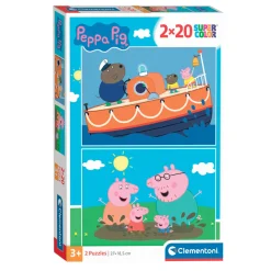 Clementoni Legpuzzel Super Color Peppa Pig, 2x20st.