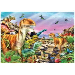 Clementoni Legpuzzel Super Color Land of Dinosaurs, 104st.