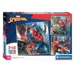 Clementoni Legpuzzel Super Color Vierkant Marvel Spiderman, 3x48st.