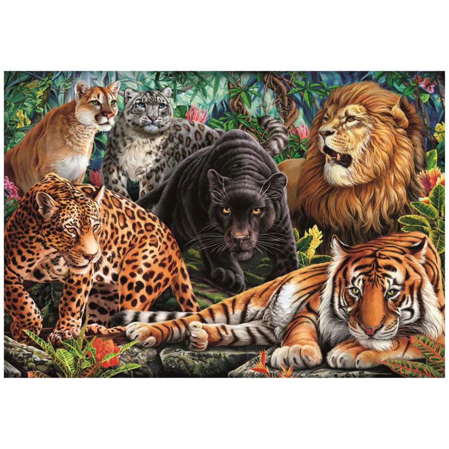 Clementoni Legpuzzel Wild Cats, 500st.