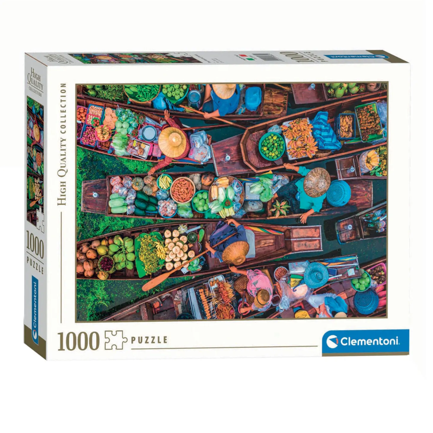 Clementoni Puzzel Drijvende Thaise Markt, 1000st.