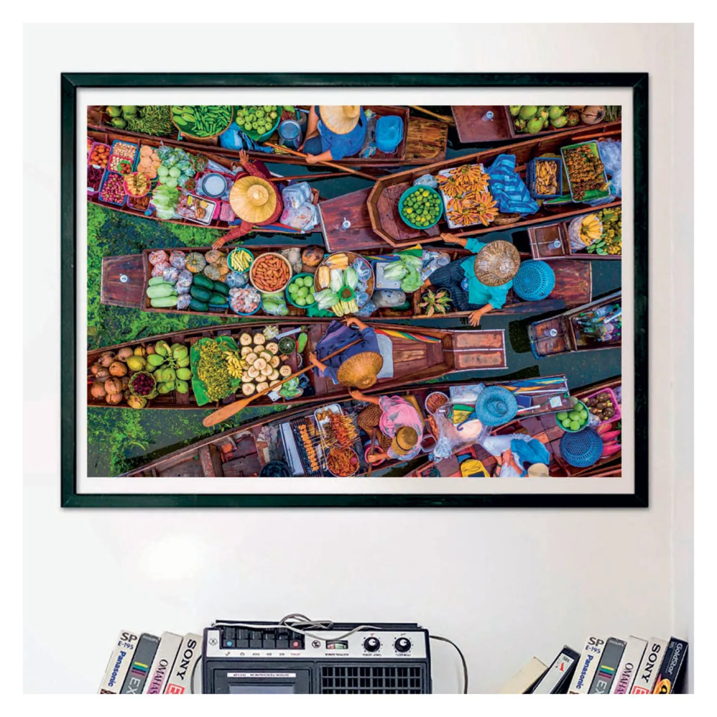 Clementoni Puzzel Drijvende Thaise Markt, 1000st.