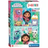 Clementoni Puzzel Gabby's Poppenhuis, 2x60st.
