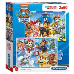 Clementoni Puzzel PAW Patrol, 2x60st.