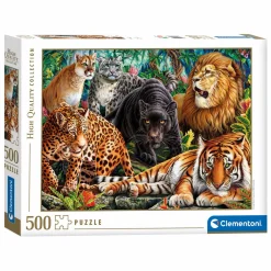 Clementoni Puzzel Wilde Katachtigen, 500st.