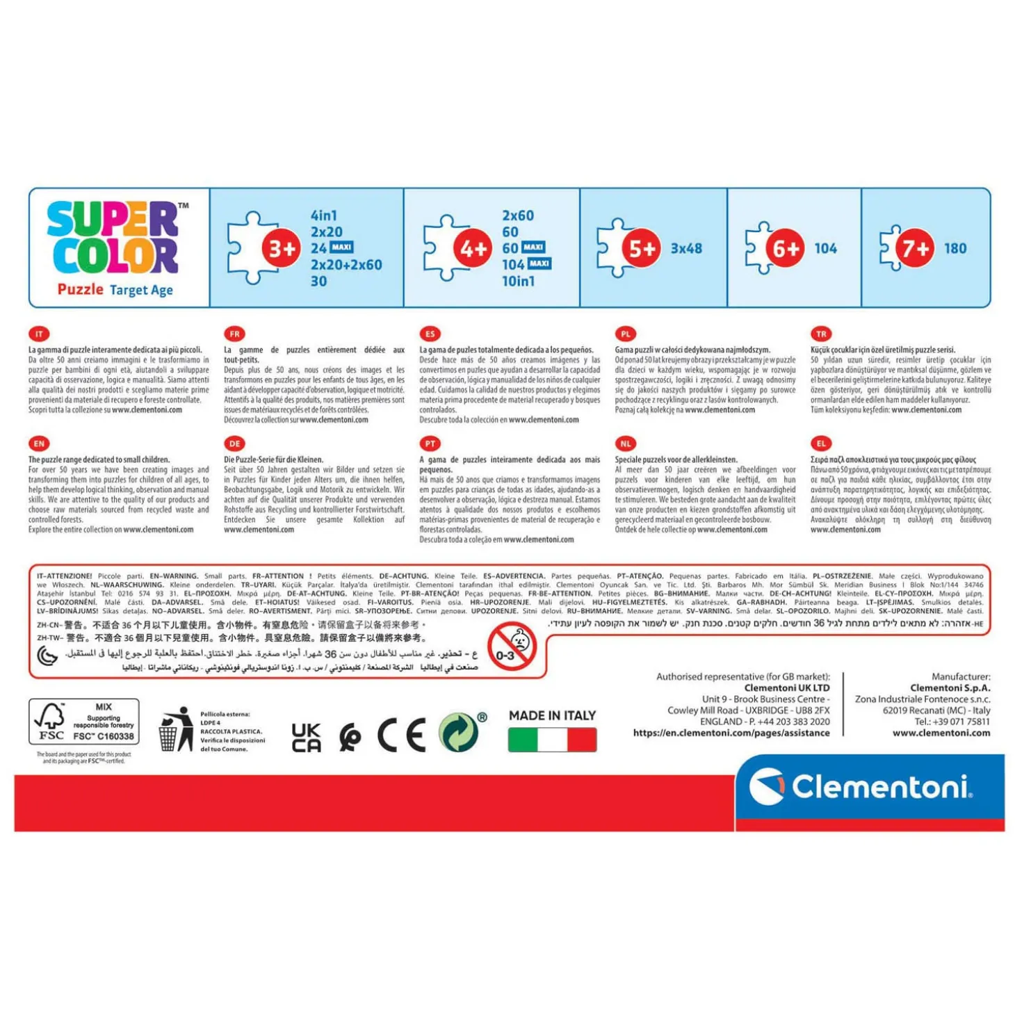 Clementoni Puzzels Marvel Spiderman, 4in1