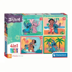 Clementoni Super Color Legpuzzel 4in1 Stitch