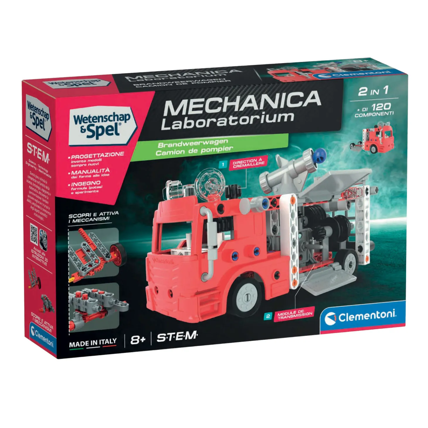 Clementoni Wetenschap en Spel - Mechania Laboratorium Brandweerwagen