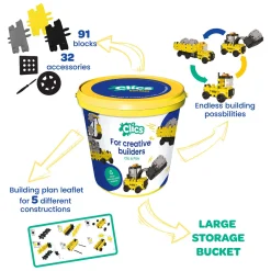 Clics Bouwblokken Werkvoertuigen in Emmer - 123dlg.