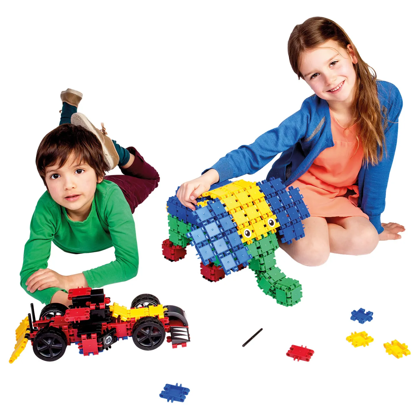 Clics Rolbox Bouwblokken - Bouwset 15in1