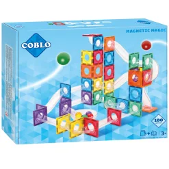 Coblo Knikkerbaan Magnetisch Bouwspeelgoed, 100dlg.