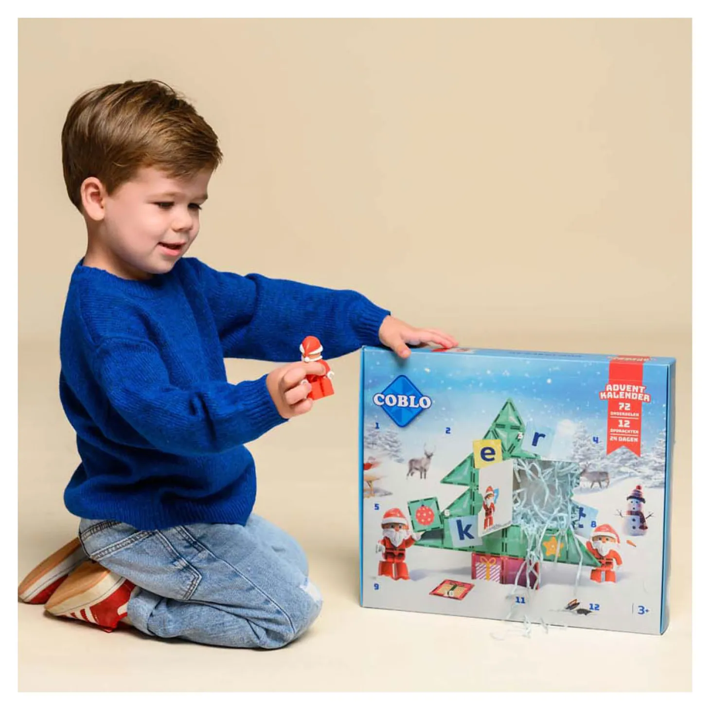 Coblo Magnetisch Bouwspeelgoed Adventskalender, 72dlg.