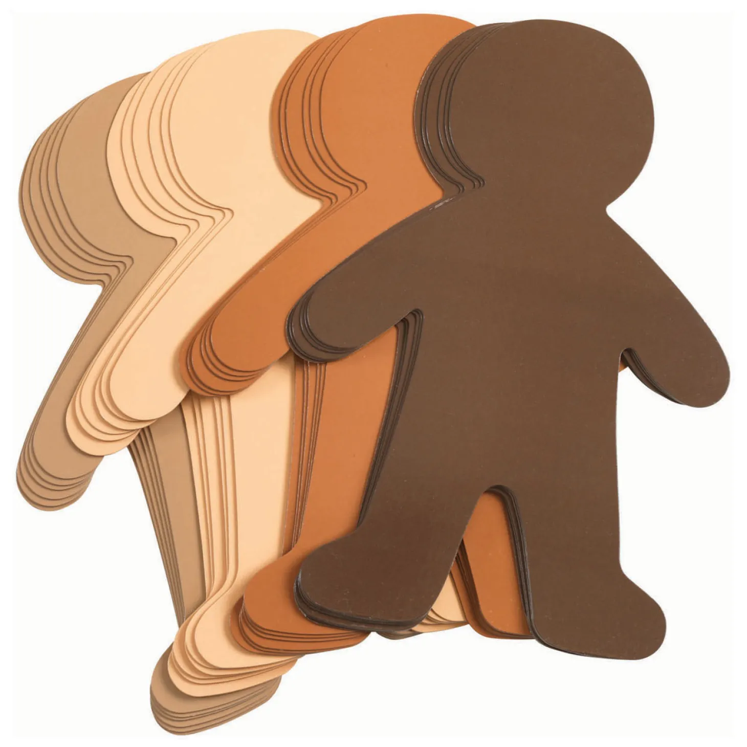 Colorations - Colours Like Me Grote Mensen Vormen, Set van 24 (4 Kleuren)