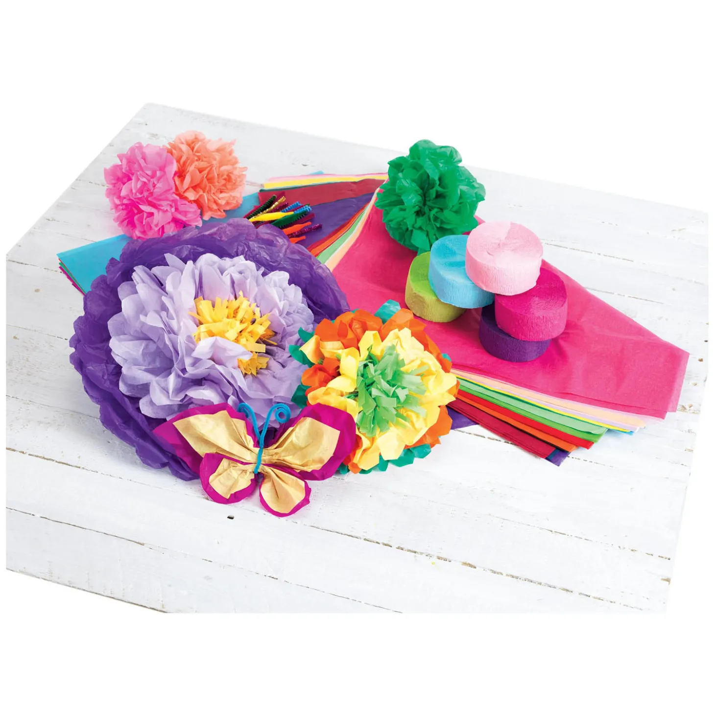 Colorations - Crepepapier Slingers Set 1, Set van 6