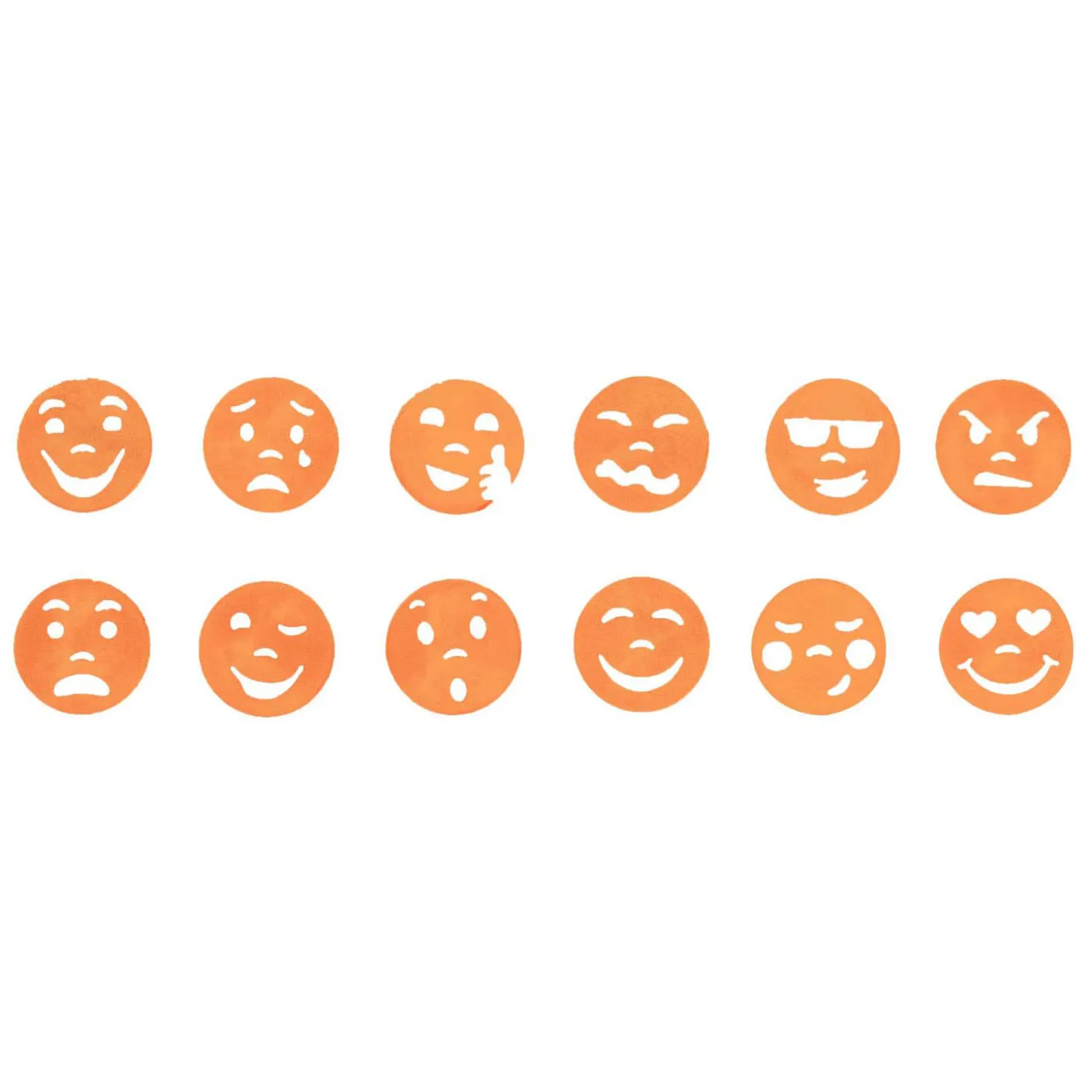 Colorations - Easy Grip Emotiestempels, 12st.