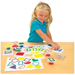 Colorations - Easy Grip Stempels Geometrisch, 14st.