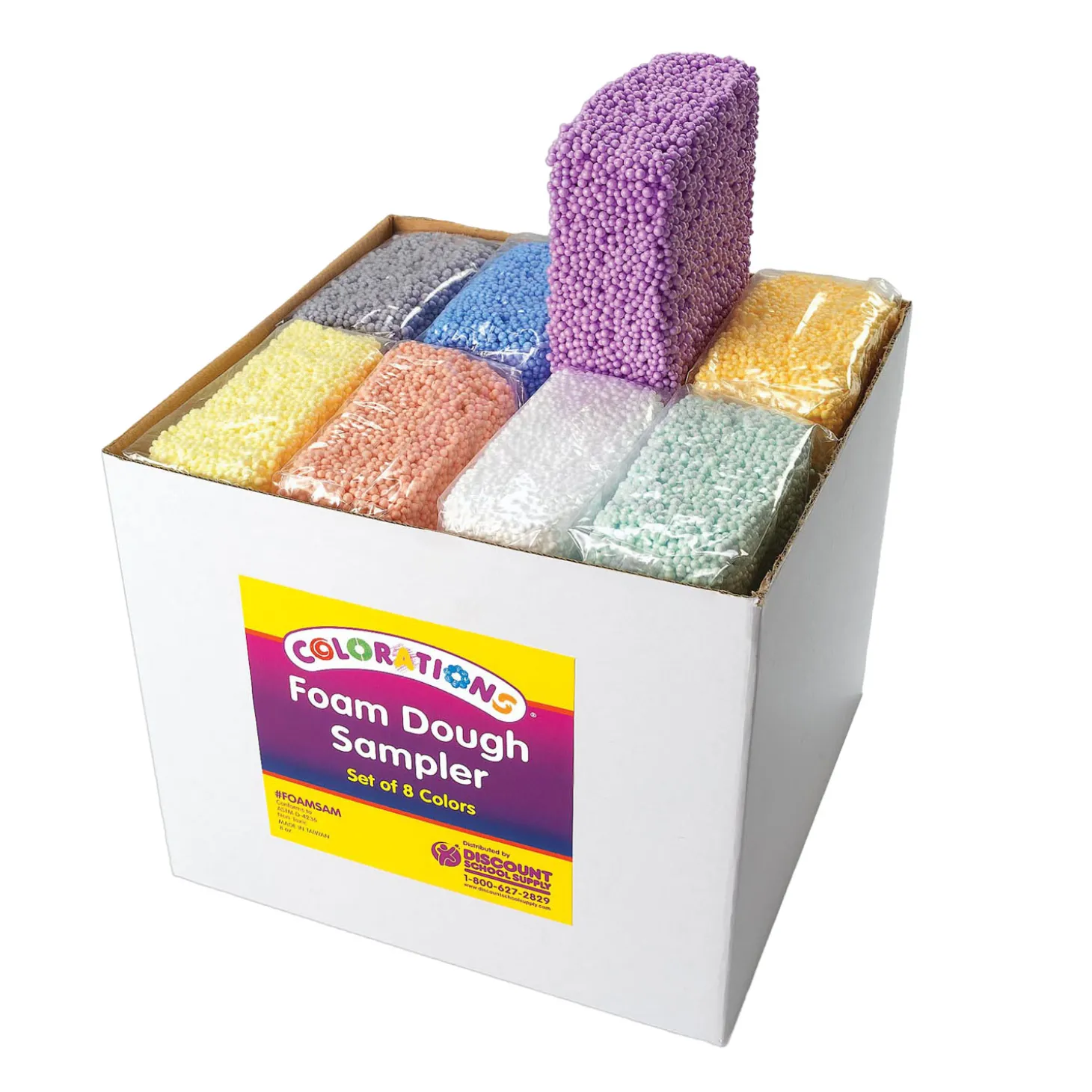 Colorations - Foam Klei Kleur, Set van 8