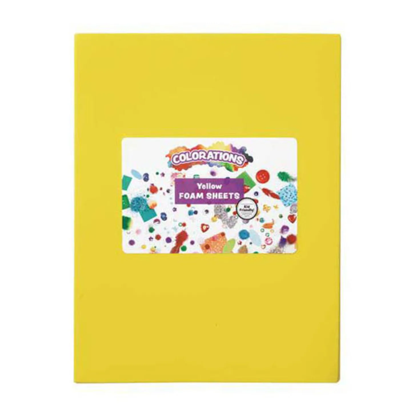 Colorations - Foam Vellen Geel, 10st.