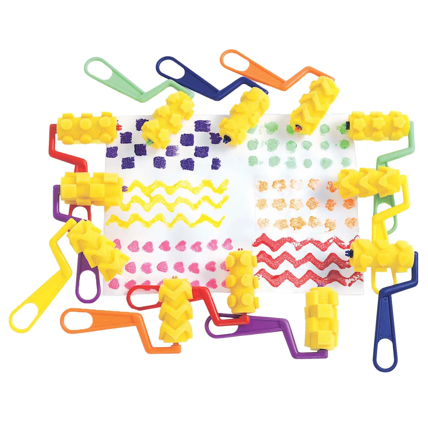 Colorations - Foamrollers - Verfpatronen, 12dlg.