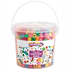 Colorations - Gekleurde Grote Rijgkralen in Emmer, 680 gram
